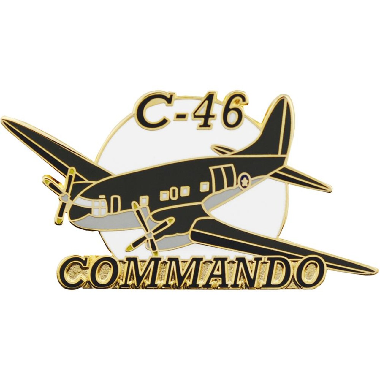 C-46 Curtis Airplane Pin 1 1/2&#x22;
